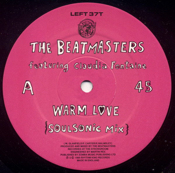 The Beatmasters - Warm Love | Rhythm King (LEFT 37T) - 3