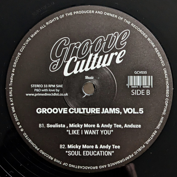 Various - Groove Culture Jams, Vol.5 | Groove Culture Music (GCV035) - 2