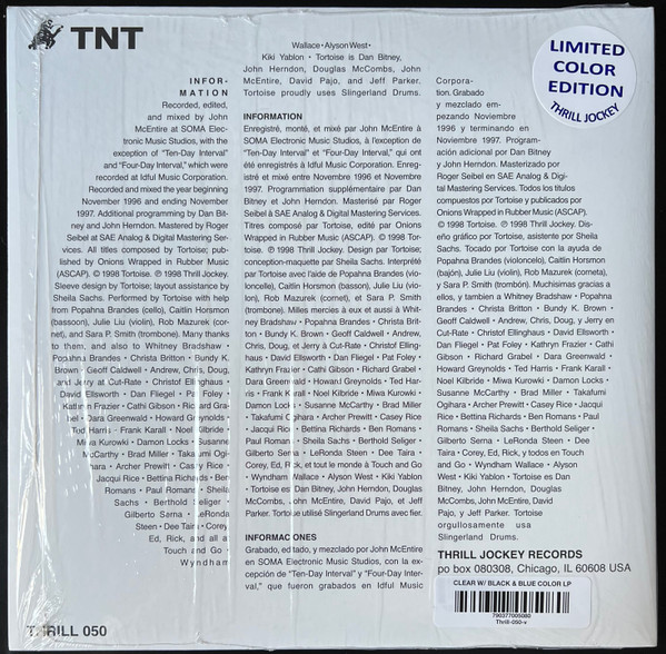 Tortoise - TNT | Thrill Jockey (THRILL 050) - 2 Tortoise - TNT | Thrill Jockey (THRILL 050) - 2