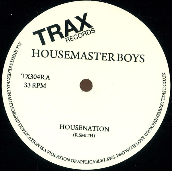 The Housemaster Boyz - Housenation | Trax Records (TX304R)