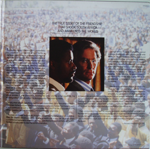 George Fenton And Jonas Gwangwa - Cry Freedom = Grita Libertad (Original Motion Picture Soundtrack) | MCA Records (255245-1) - 3