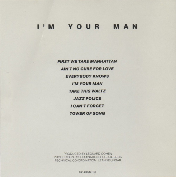 Leonard Cohen - I'm Your Man | Columbia (COL 460642 2) - 14