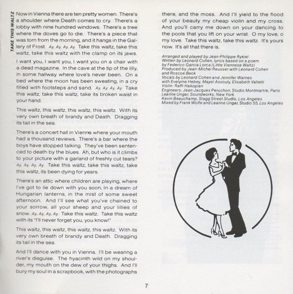 Leonard Cohen - I'm Your Man | Columbia (COL 460642 2) - 9
