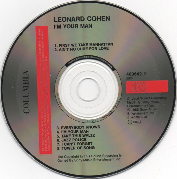Leonard Cohen - I'm Your Man | Columbia (COL 460642 2) - 3