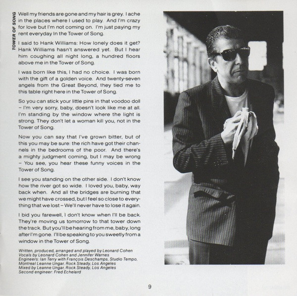 Leonard Cohen - I'm Your Man | Columbia (COL 460642 2) - 11