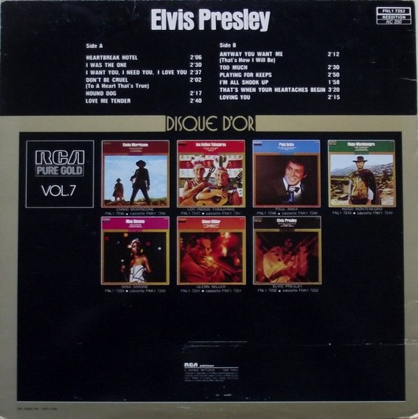 Elvis Presley - Disque D'or [Vinyl] | RCA Victor (FNL1 7252) - 2