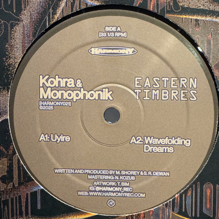 Kohra , Monophonik - Eastern Timbers | Harmony Rec. (HARMONY021)