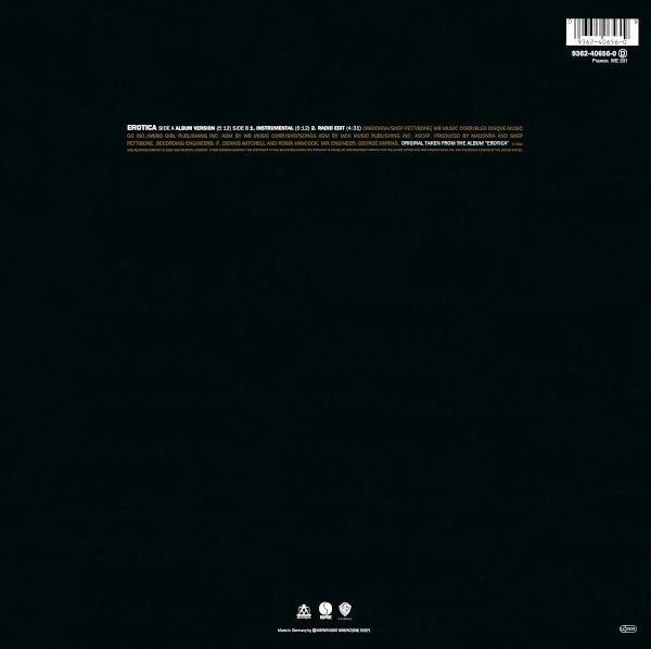 Madonna - Erotica | Maverick (9362-40656-0) - 2