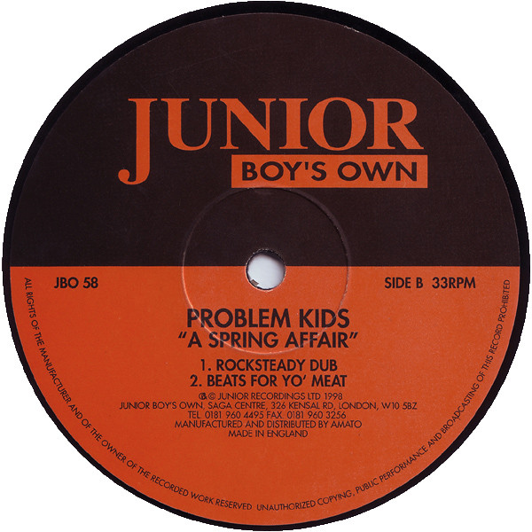 Problem Kids - A Spring Affair | Junior Boy's Own (JBO 58) - 2
