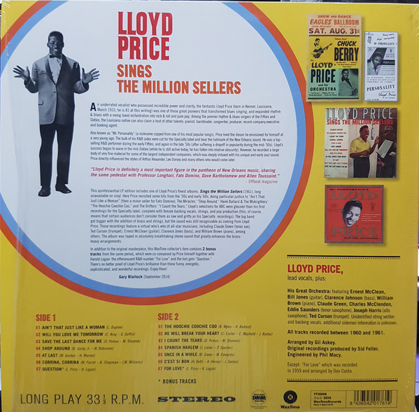 Lloyd Price - Sings The Million Sellers | WaxTime (772008) - 2