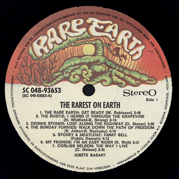 Various - The Rarest On Earth | Rare Earth (5C 048-93653) - 3