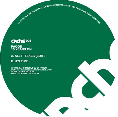 Pacou - 10 Years On | Cache Records (CACHE 005) - main Pacou - 10 Years On | Cache Records (CACHE 005) - main