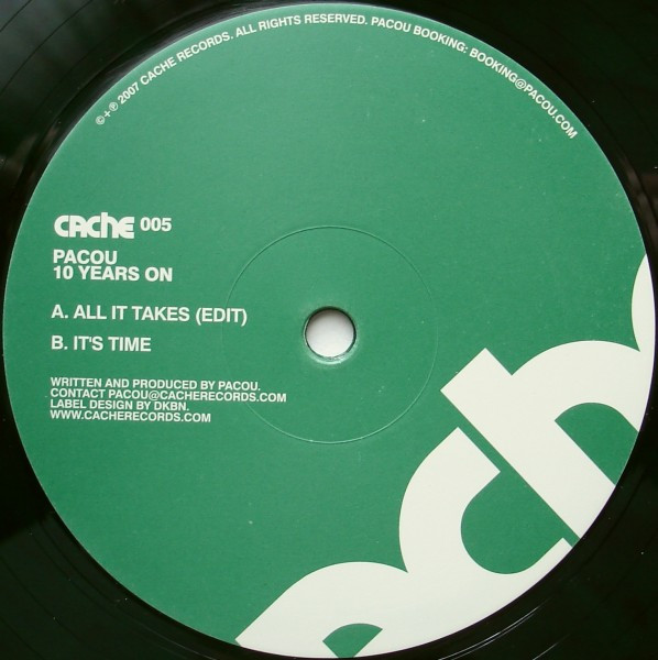 Pacou - 10 Years On | Cache Records (CACHE 005) - 2 Pacou - 10 Years On | Cache Records (CACHE 005) - 2