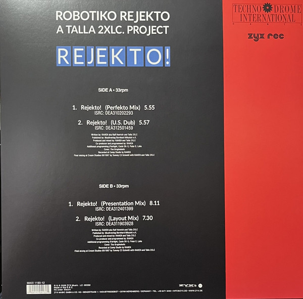 Robotiko Rejekto - Rejekto! | ZYX Music (ZYX 1190-12) - 2 Robotiko Rejekto - Rejekto! | ZYX Music (ZYX 1190-12) - 2