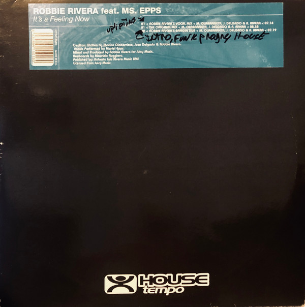 Robbie Rivera Feat. Maryel Epps - It's A Feeling Now | House Tempo (HT5018MX)
