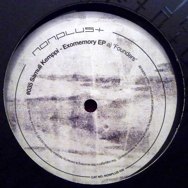 Samuli Kemppi - Exomemory EP | Nonplus Records (NONPLUS 035) - main