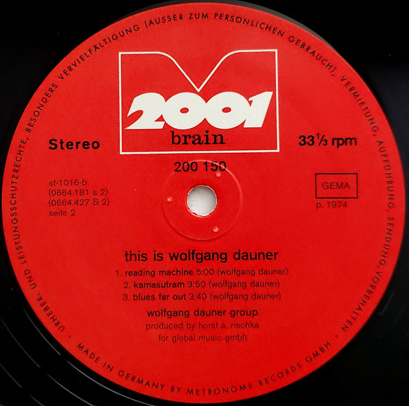 Wolfgang Dauner Group - This Is Wolfgang Dauner | Metronome 2001 (200 150) - 4