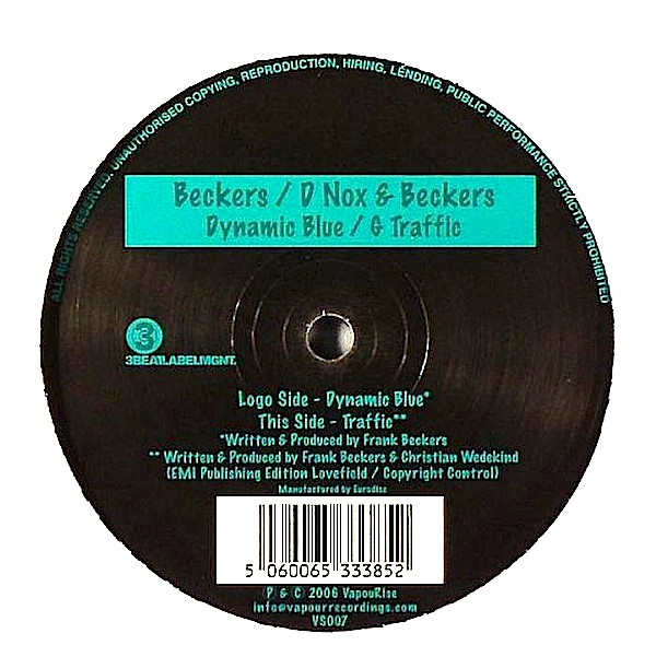 Beckers / D-Nox & Beckers - Dynamic Blue / G Traffic | VapouRise (VS007)