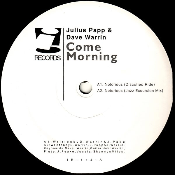 Julius Papp & Dave Warrin - Come Morning | i! Records (IR-143) - main Julius Papp & Dave Warrin - Come Morning | i! Records (IR-143) - main