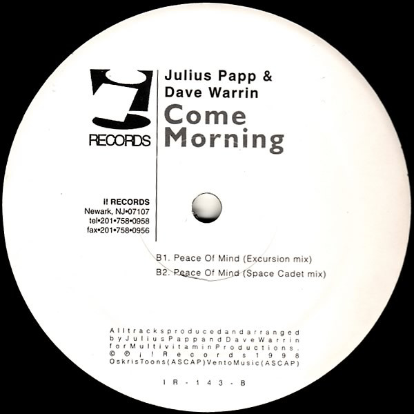 Julius Papp & Dave Warrin - Come Morning | i! Records (IR-143) - 2 Julius Papp & Dave Warrin - Come Morning | i! Records (IR-143) - 2