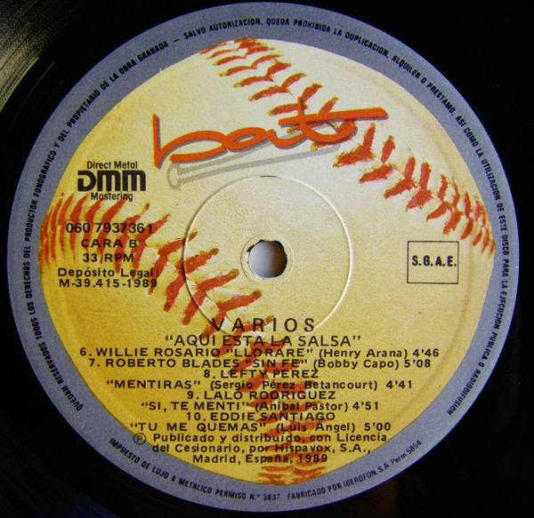 Various - ¡Aquí Está La Salsa! | Bat Discos (060 7 93736 1) - 4