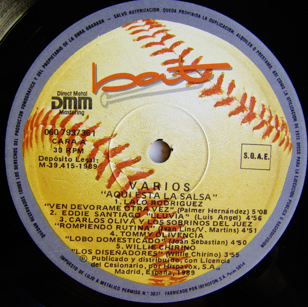 Various - ¡Aquí Está La Salsa! | Bat Discos (060 7 93736 1) - 3