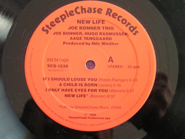 Joe Bonner Trio - New Life | SteepleChase (SCS-1239) - 3