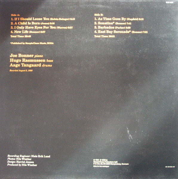 Joe Bonner Trio - New Life | SteepleChase (SCS-1239) - 2