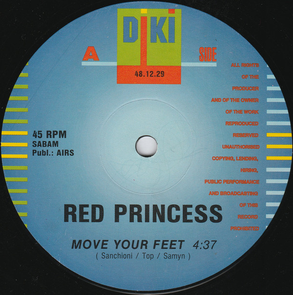 Red Princess - Move Your Feet | DiKi Records (DIKI 48.12.29) - 3 Red Princess - Move Your Feet | DiKi Records (DIKI 48.12.29) - 3