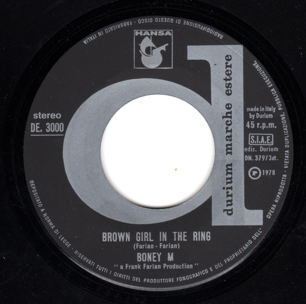 Boney M. - Rivers Of Babylon / Brown Girl In The Ring | Durium (DE 3000) - 4
