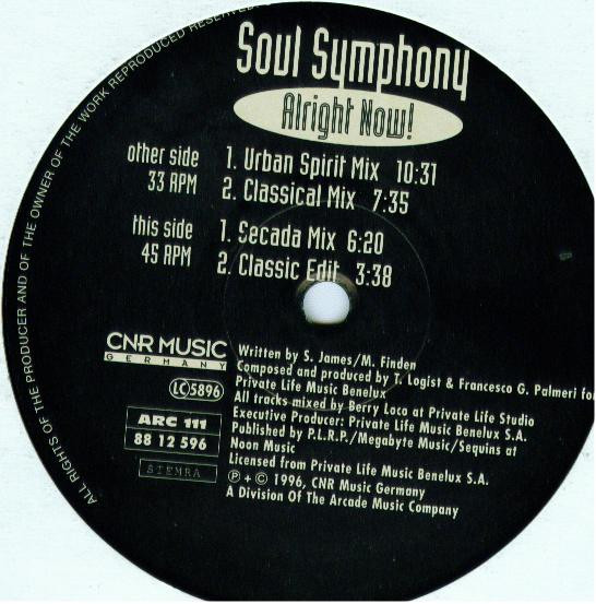 Soul Symphony - Alright Now! | CNR Music Germany (88 12 596)