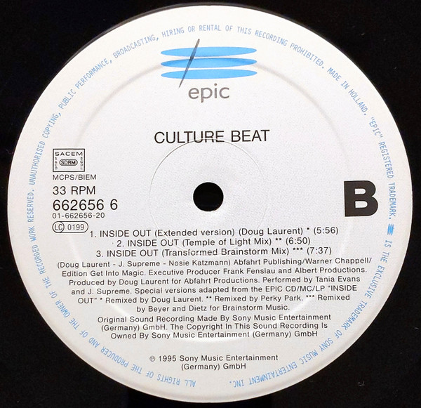 Culture Beat - Inside Out | Epic (662656 6) - 4