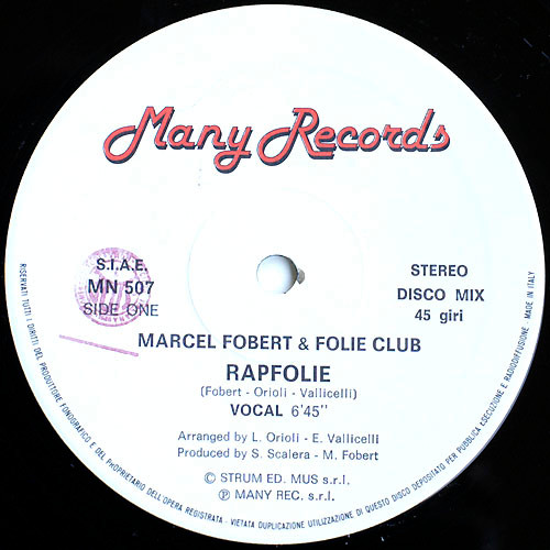 Marcel Fobert & Folie Club - Rapfolie | Many Records (MN 507) - 3