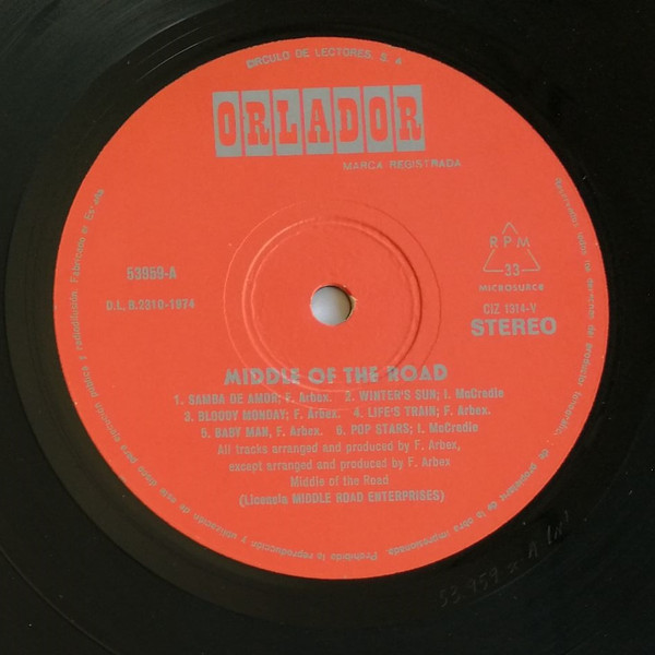 Middle Of The Road - Middle Of The Road | Orlador (53959) - 3