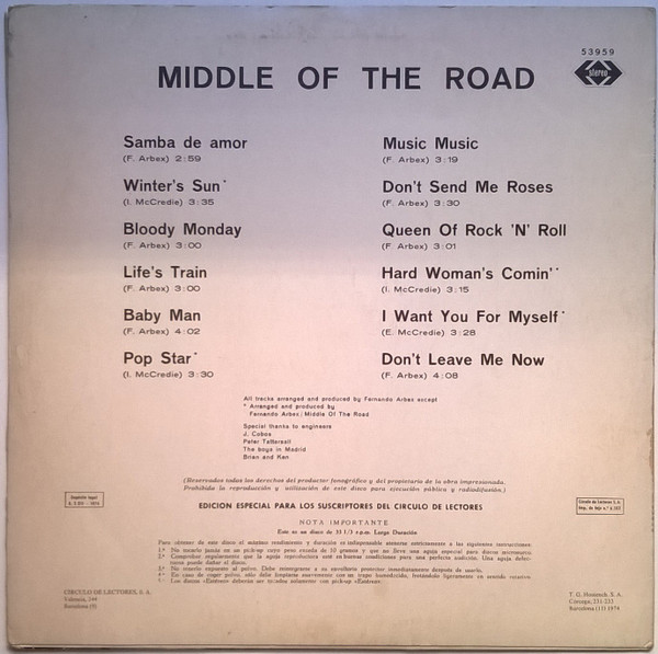 Middle Of The Road - Middle Of The Road | Orlador (53959) - 2