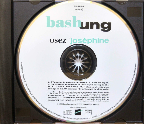 Alain Bashung - Osez Joséphine | Barclay (511 485-2) - 3