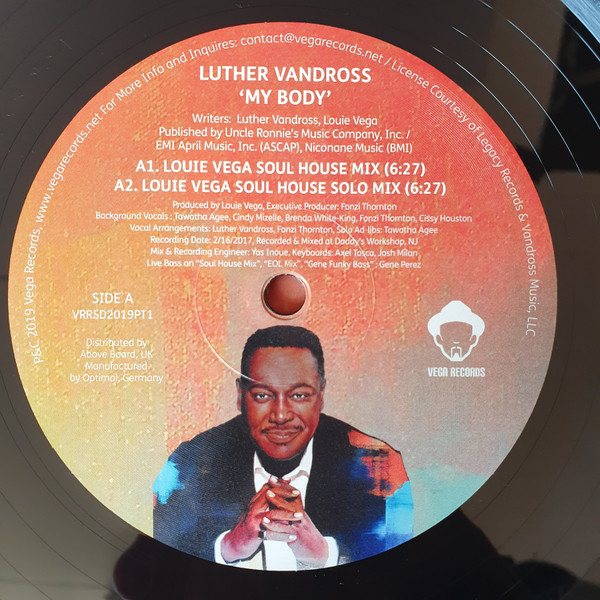 Luther Vandross - My Body (Louie Vega Remix) | Vega Records (VRRSD2019PT1) - 3 Luther Vandross - My Body (Louie Vega Remix) | Vega Records (VRRSD2019PT1) - 3