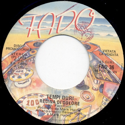Tempi Duri / Massimo Bubola - Regina Di Dolore / Spezzacuori | Fado (FAD 36) - main