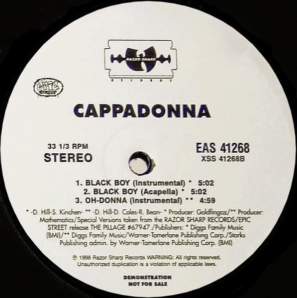 Cappadonna - Black Boy | Epic Street (EAS 41268) - 2 Cappadonna - Black Boy | Epic Street (EAS 41268) - 2