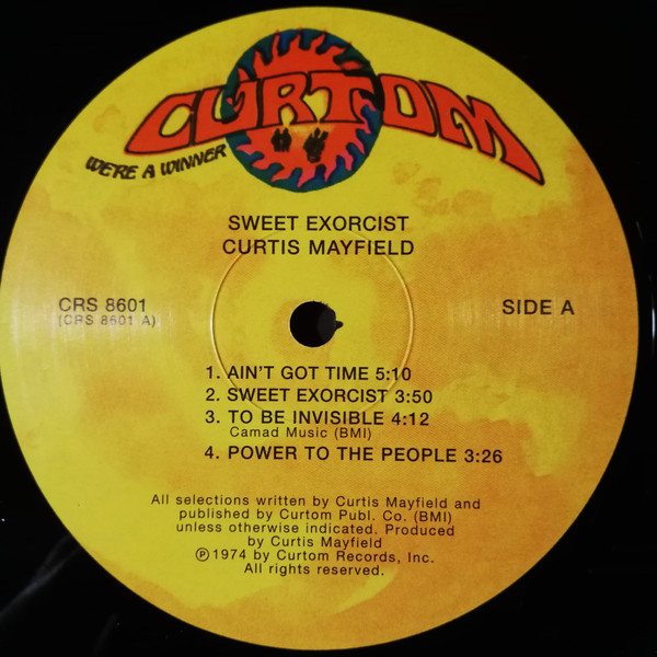 Curtis Mayfield - Sweet Exorcist | Curtom (CRS 8601) - 3