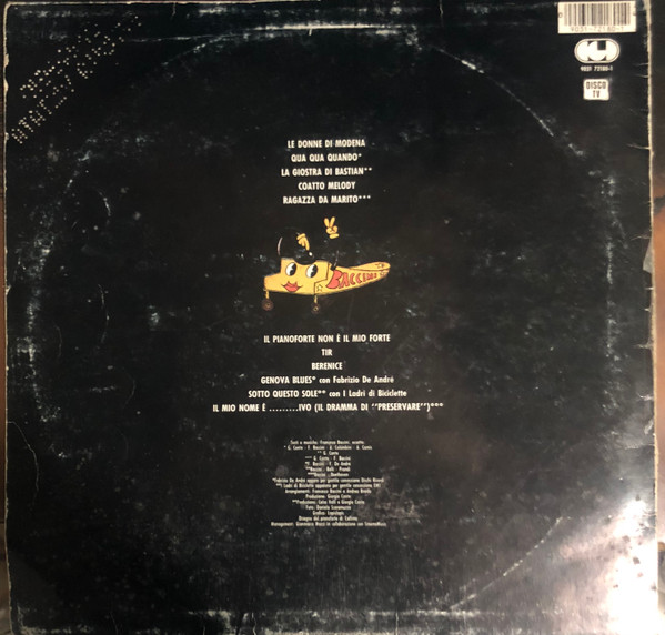 Francesco Baccini - Il Pianoforte Non È Il Mio Forte... | CGD (9031 72180-1)