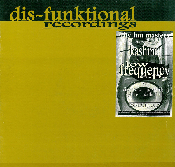 Rhythm Masters  &  Kashmir - Low Frequency E.P. (Essential DJ Toolz) | Dis-Funktional Recordings (dfun 014)
