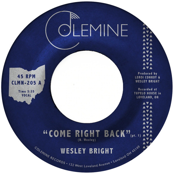 Wesley Bright - Come Right Back | Colemine Records (CLMN-205) - 2