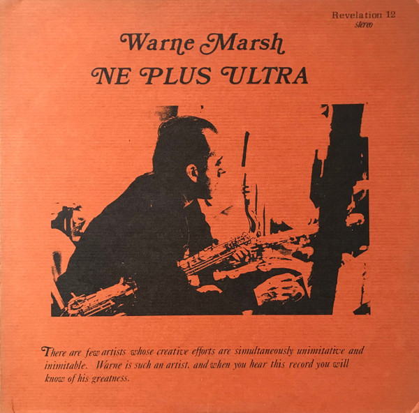 Warne Marsh - Ne Plus Ultra | Revelation Records (REV-12)