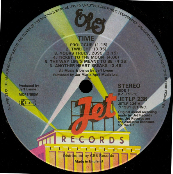 Electric Light Orchestra - Time | Jet Records (JETLP 236) - 2