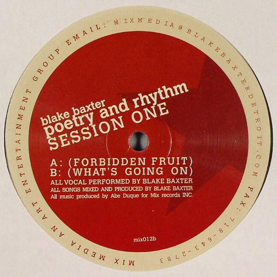 Blake Baxter - Poetry And Rhythm Session One | Mix Records (mix012) - main