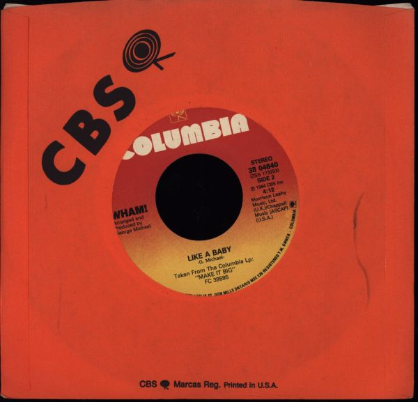 Wham! - Everything She Wants (Remix) | Columbia (38 04840) - 2