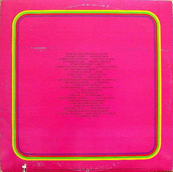 Stevie Wonder - Looking Back | Motown (M 804LP3) - 2