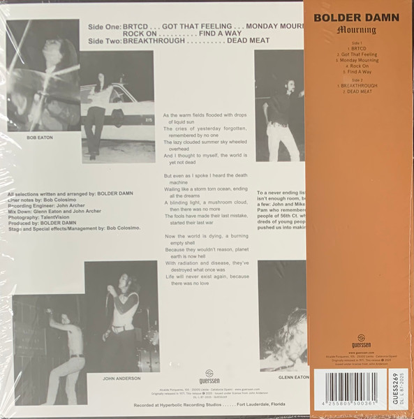 Bolder Damn - Mourning | Guerssen (GUESS269) - 3