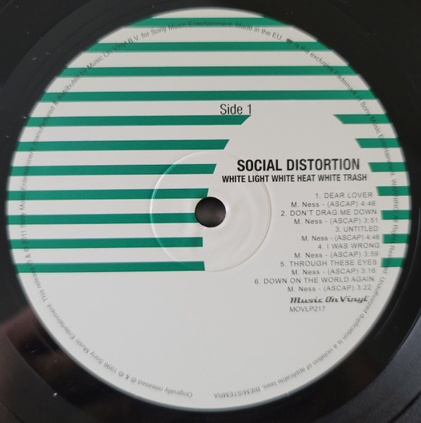 Social Distortion - White Light White Heat White Trash | Music On Vinyl (MOVLP217) - 3